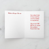 特別な友人の誕生日のグリーティングカード カード (内部)