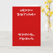 特別な友人の誕生日のグリーティングカード カード (黄色い花)