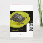 特別な友人イースターの開花ハナミズキの花 シーズンカード (裏面)