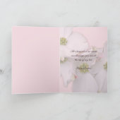 特別な友人イースターの開花ハナミズキの花 シーズンカード (内部)