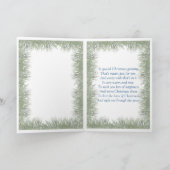 特別な友人カードのためのクリスマスの願い シーズンカード (内部)