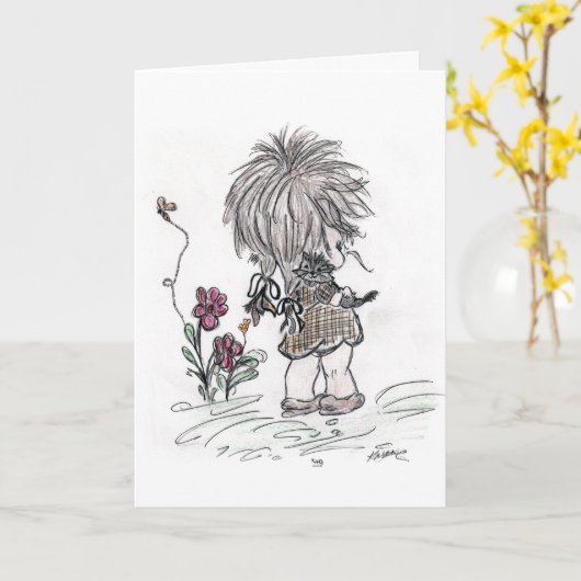 特別な友人 カード (黄色い花)