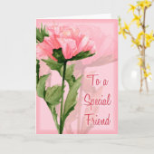 特別な友人 カード (黄色い花)