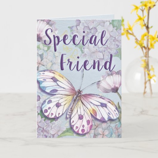 特別な友人 カード (黄色い花)