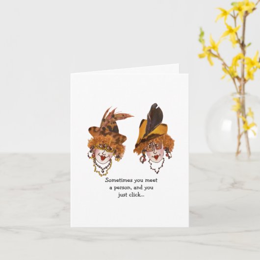 特別な友人 カード (黄色い花)