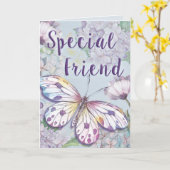 特別な友人 カード (黄色い花)