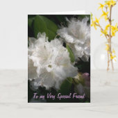 特別な友人 カード (黄色い花)