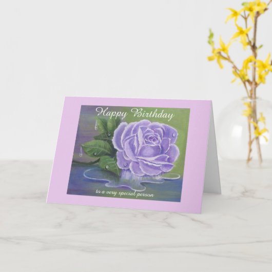 特別な友人、誕生日カード カード (黄色い花)