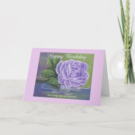 特別な友人、誕生日カード カード (正面)