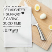 特別な友情のためのレシピ 母の日ギフト キッチンタオル (四つ折り)