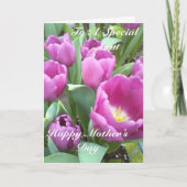 特別な叔母さんにとっておめでとう カード (正面)