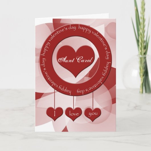 特別な叔母さんのためのバレンタインデーカード シーズンカード (正面)