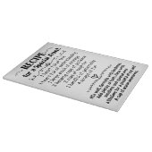 特別な叔母の贈りカスタム物の母の日のためのレシピ カッティングボード (角)