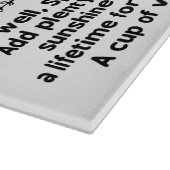 特別な叔母の贈りカスタム物の母の日のためのレシピ カッティングボード (角)