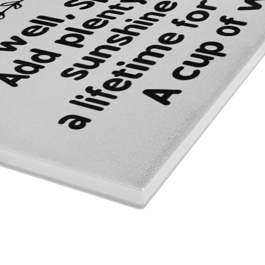 特別な叔母の贈りカスタム物の母の日のためのレシピ カッティングボード (角)