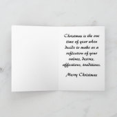 特別な叔母への聖降誕祭お目出度う教 会 シーズンカード (内部)