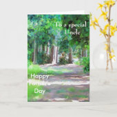 特別な叔父に カード (黄色い花)