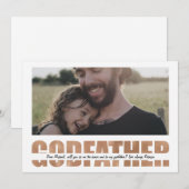 特別な名付け親になってくれませんか 招待状 (正面/裏面)