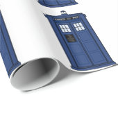 特別な呼出し警察箱の青いオタクのサイエンスフィクション ラッピングペーパー (ロールコーナー)