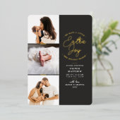 特別な喜び フォト グレー ホリデー 誕生発表 (立ち正面)