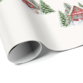 特別な国パーソナライズされたのクリスマスシーン名 ラッピングペーパー (ロールコーナー)