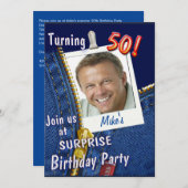 特別な大きな誕生日 招待状 (正面/裏面)