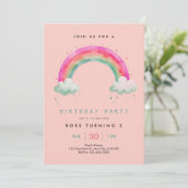 特別な女の子の誕生日招待状🌈🎉 招待状 (スタンド正面)