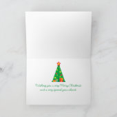 特別な姪のカードにクリスマスを祝う サンキューカード (内部)