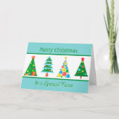 特別な姪のカードにクリスマスを祝う サンキューカード (正面)