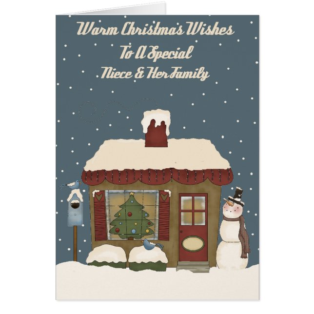 特別な姪及び家族へのクリスマスのコテージ (正面)