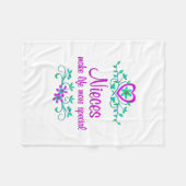 特別な姪 フリースブランケット (正面(横))