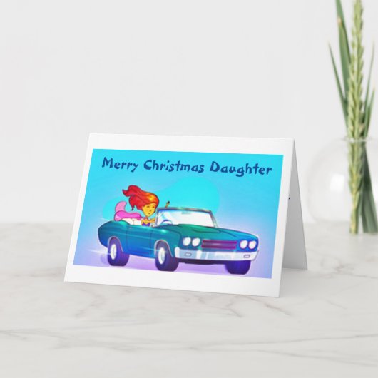 特別な娘にクリスマスを祝う シーズンカード (正面)