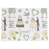 特別な婚礼の日のイメージ ラージペーパーバッグ (裏面)