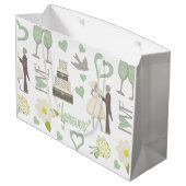 特別な婚礼の日のイメージ ラージペーパーバッグ (裏面アングル)