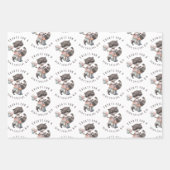 特別な子供のアライグマ包装紙 ラッピングペーパーシート (正面)