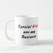 特別な子供は私のビジネス先生のマグです コーヒーマグカップ (左)