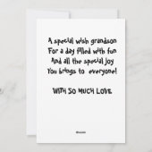 特別な孫のための感謝祭のカード シーズンカード (裏面)