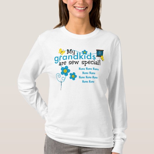 特別な孫のパーソナライズなTシャツを縫って下さい Tシャツ (正面)