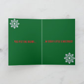 特別な孫へのクリスマスカード カード (内部)