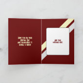 特別な孫マルーンブラックへのハッピーバースデー カード (内部)