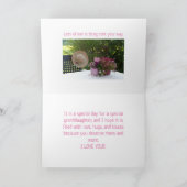 特別な孫娘バレンタインカード サンキューカード (内部)