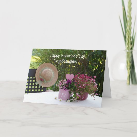 特別な孫娘バレンタインカード サンキューカード (正面)