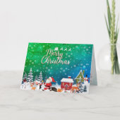 特別な孫娘メリークリスマスカードへ カード (正面)