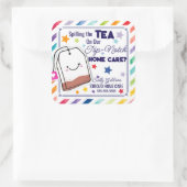 特別な家庭紹介でお茶をこぼす気に スクエアシール (バッグ)