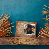 特別な家族の贈り物！いとこ写真板 フォトプラーク (側面)