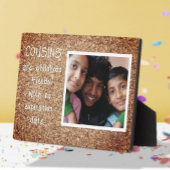 特別な家族の贈り物！いとこ写真板 フォトプラーク