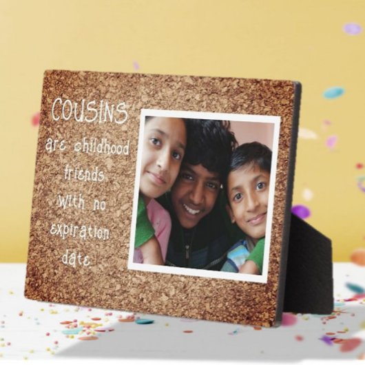 特別な家族の贈り物！いとこ写真板 フォトプラーク