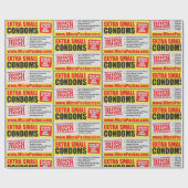 特別な小さなコンドーム ラッピングペーパー (フラット)