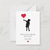 特別な小さな子供たちシンプルのバレンタイン ノートカード (正面)