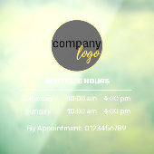 特別な少人数営業時間予約　ホワイト ウィンドウサイン (シート3)